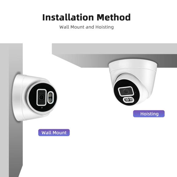 Input Output Cctv Ir Capture Night Vision CCTV Security Camera 4Mp Indoor Security Dome Camera