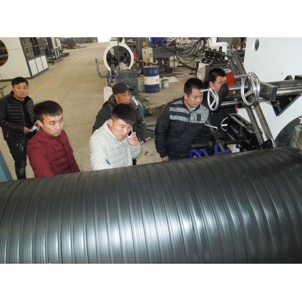 Large Diameter HDPE/PP Double Wall Corrugated Pipe Extrusion Line