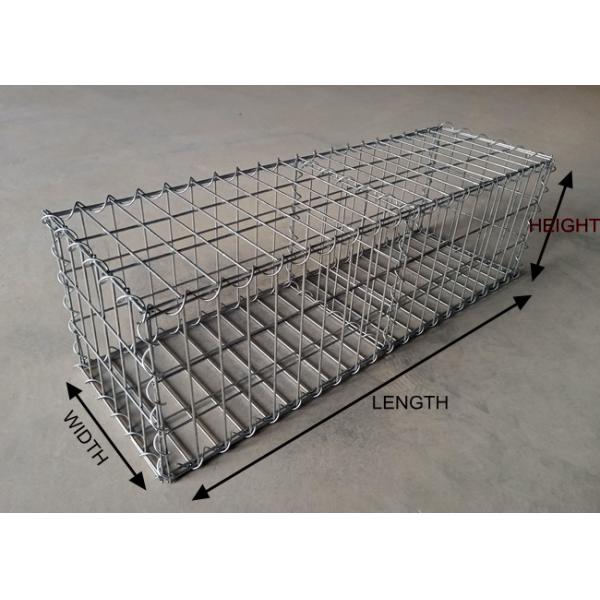 Welded Wire Basket Retaining Wall Cages 4.0mm Galvanized Gabion Box