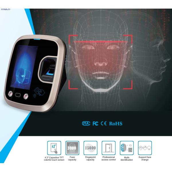 Door Security 4.3 inch Facial Recognition Access Control System