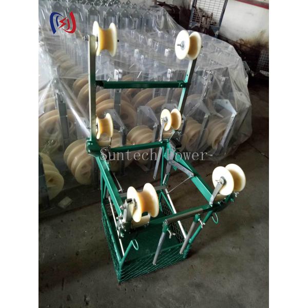 Adjustable Four Conductor Trolley For Overhead Line Repair Operations