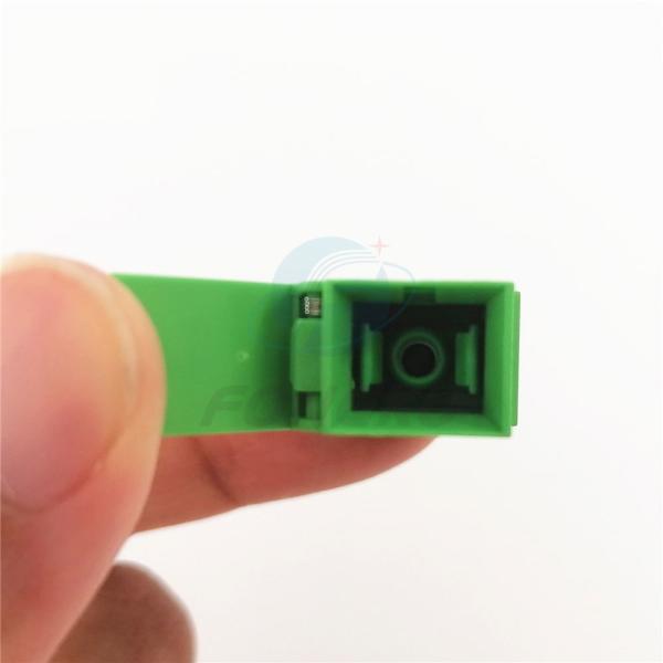 SC/APC Green Shell Simplex Adapter With Auto Shutter SM SC Fiber Optic Adapter