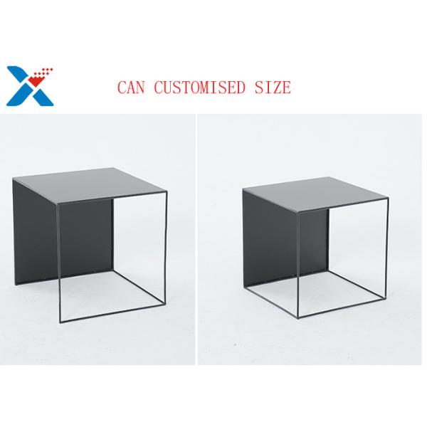 Creative American Square Acrylic Table / Acrylic Sofa Table With Iron Frame