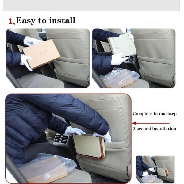 Car Interior Multifunctional Folding Storage Box Portable Car Trash Can