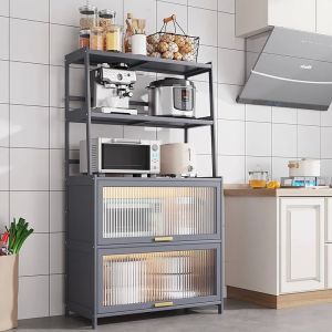 Kitchen Storage Solution Multi-function Floor-standing Dining Sideboard with