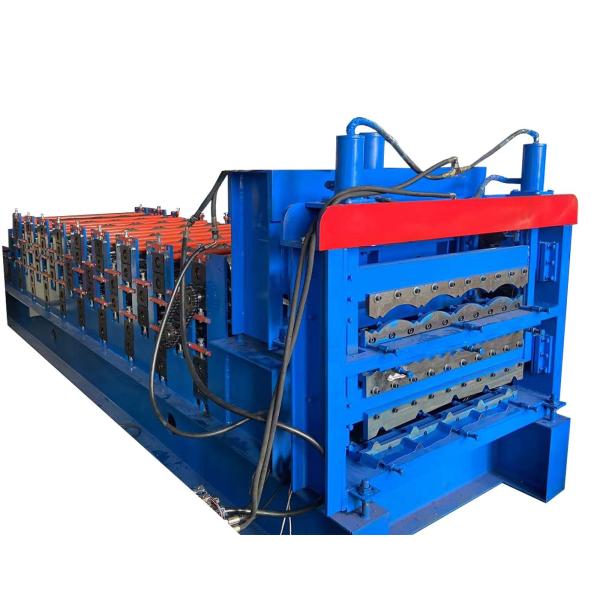 0.8mm Three Layer Roll Forming Machine Ibr Corrugated And Glazed Tile