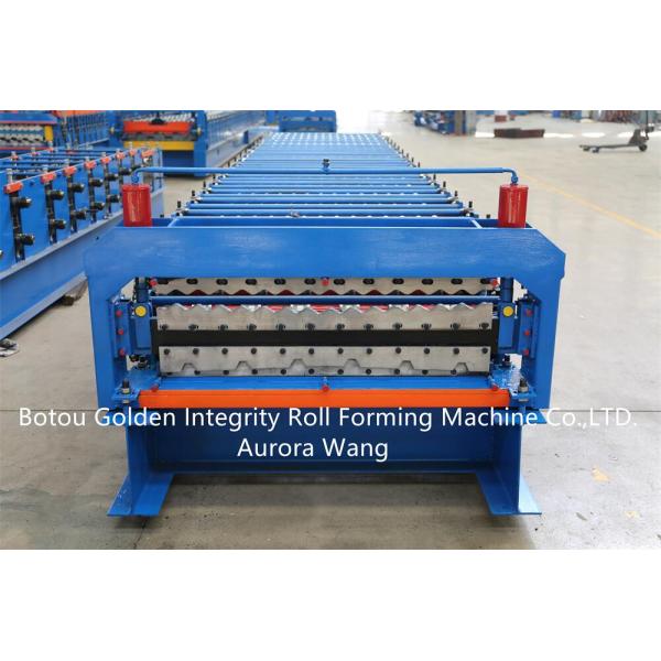 Full automatic double layer metal roofing sheet corrugated and trapezoid sheets roll forming machine