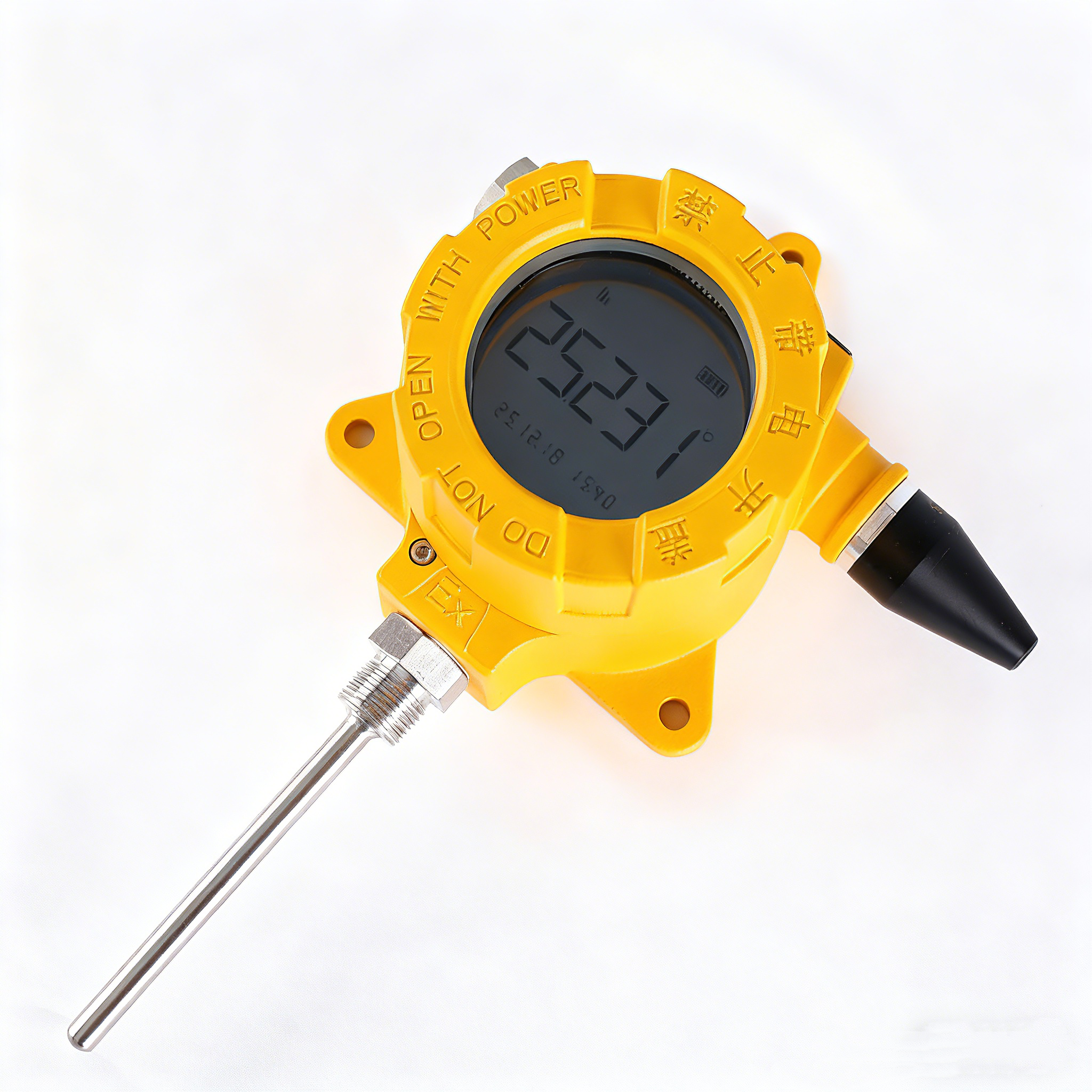 M20 *1.5 Thread Wireless Digital Temperature Sensor 0.5 ℃ Accuracy Selection Outdoor Harsh Environment Wireless Temperature Indicator Meter