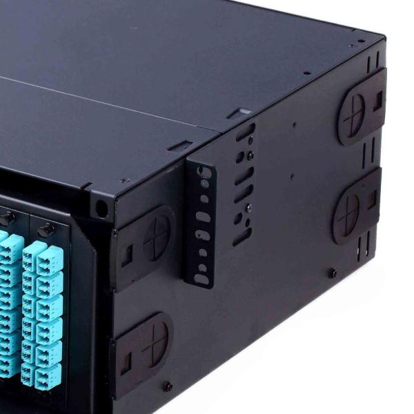 High Density MPO MTP Fiber Patch Panel 288 Port 4U Fully Loaded With LC Duplex Adapter
