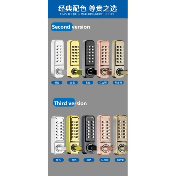 Mechanical Resettable Combination Doorlock Keyless Access Control