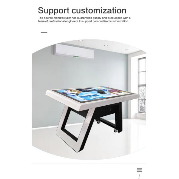 43 Inch Object Recognition Smart Digital Interactive Price Multi Touch Screen Coffee Shop Table For Education