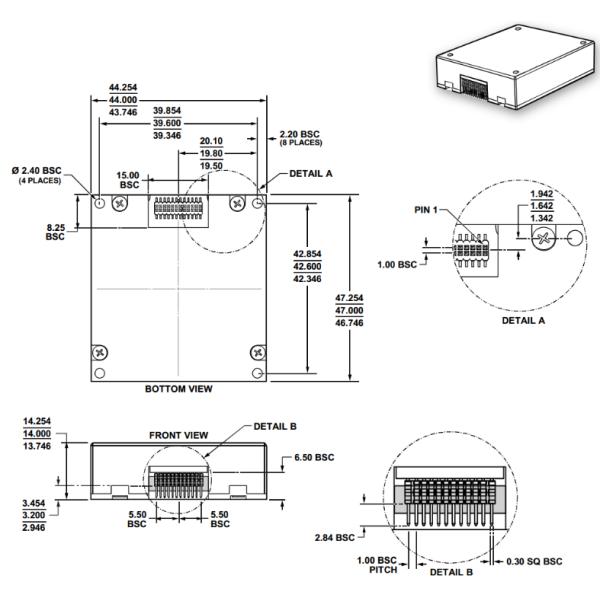 KSIMU003M Inertial Measurement Unit with MEMS Gyroscope Accelerometer