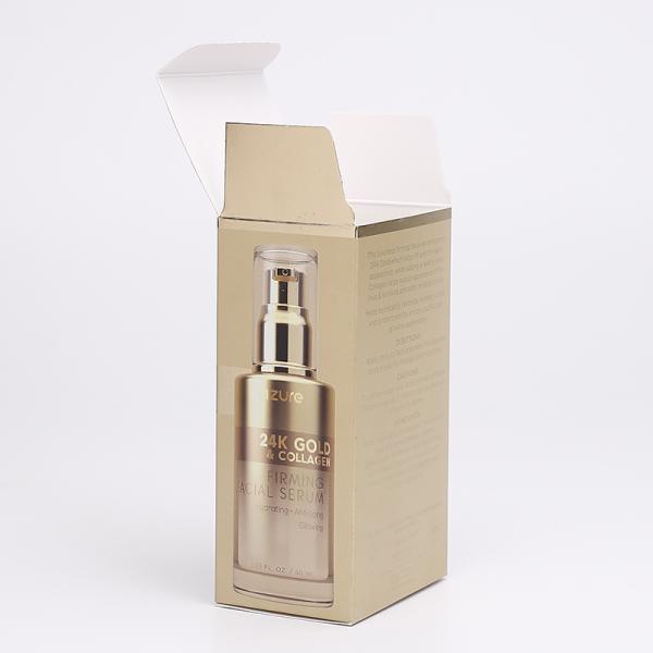 CMYK 350gsm Silver Card Perfume Bottle Packaging Logo Printed Boxes