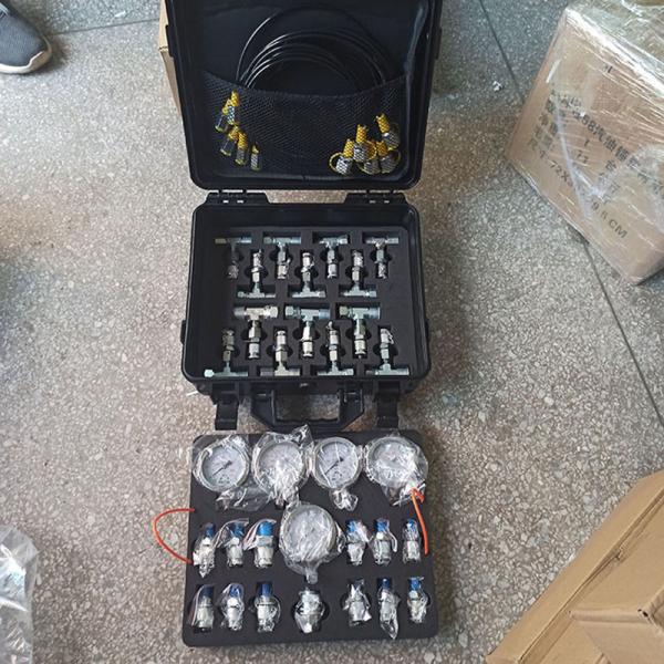 Excavator Hydraulic 5 Gauge Diagnostic Tool Kits 6/10/25/40/60 Mpa Manometer