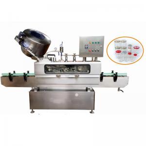 China Three Capping Types Steam Vacuum Sealing Machine for Glass Bottles and Unscrewed Lids on sale