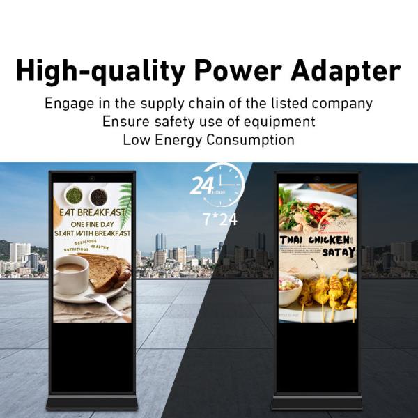 55inch LCD Advertising Kiosk 400cd/M2 USB Interface Digital Signage LCD Display
