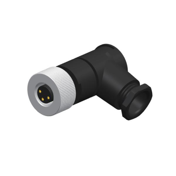 Rohs M8 Waterproof Connector IP67 3pin Circular Plastic Connectors Without Cable