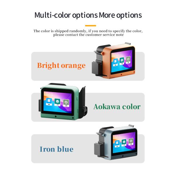 New T1 Mini Portable Handheld Inkjet Printer Date Printer Touch Screen logo Coding Machine Small Printer for Bottle Caps and Box