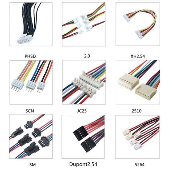 Custom Wire Harness Automotive Cable Assembly with Copper Core Customizable Length and JST/Molex Connector