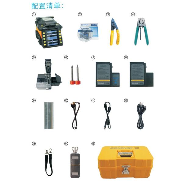 C6 Fiber Optic Accessories Hight Precision PAS Allgnment Adjustable 12sec Heating Time