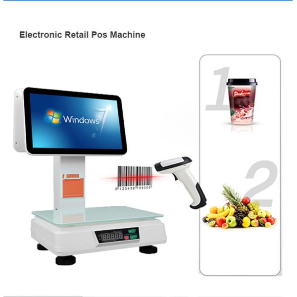 15.6" Touch Screen Windows Android POS System with Printer and High Resolution Screen