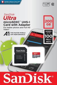 Quality 16/32/64/128GB/200GB SanDisk Ultra Micro SD SDXC CLASS10 MEMORY CARD 100MB/s for sale