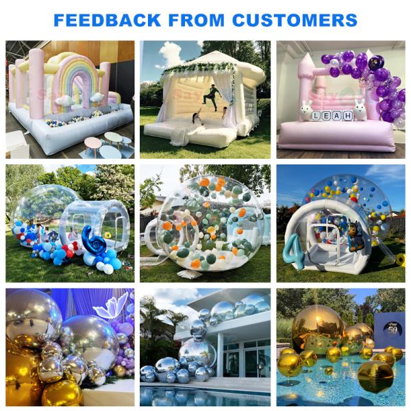Customized Transparent Inflatable Bubble House Bubble House Dome For Outdoor Party