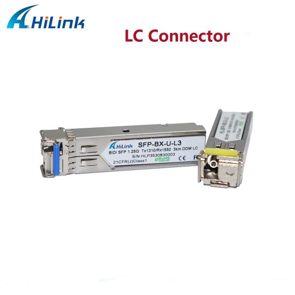 1.25G SFP 3KM SC/LC Simplex DDM WDM Transceiver Modules Factory Supply