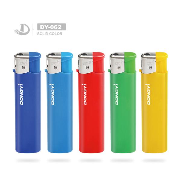 DY-062 Dongyi Refillable Transparent Plastic Electric Lighter for Stable Performance