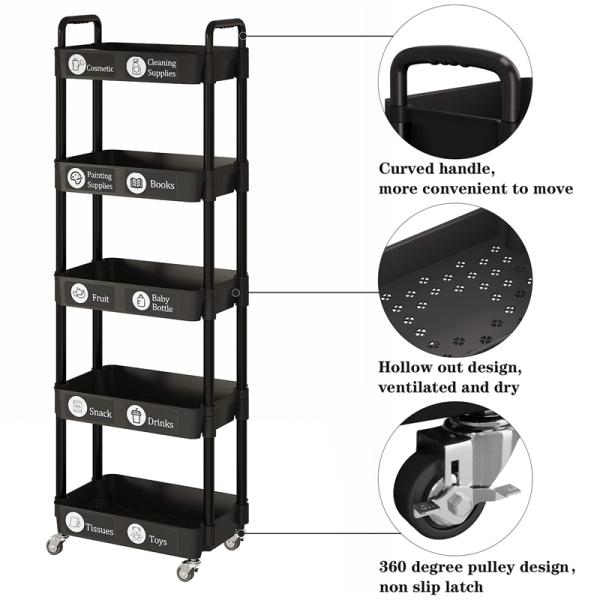 Multi-Layer Rotatable Fruit Vegetable Storage Rack Household Storage Holder Kitchen Organizer Floor Type