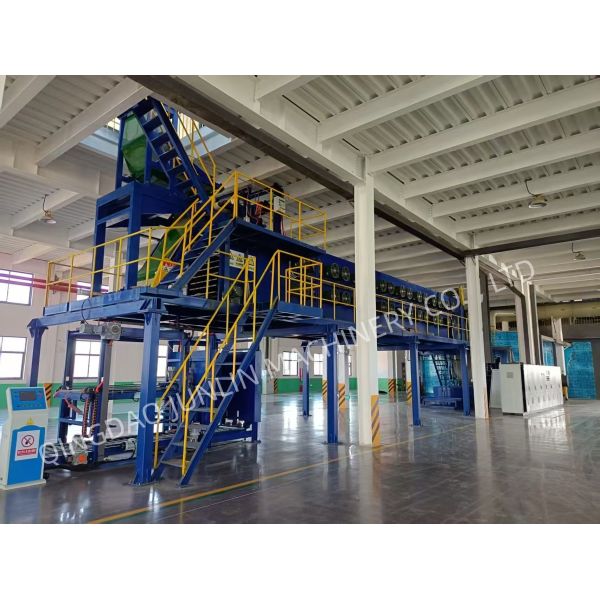 Space Saving Overhead Hanging Rods Type Batch Off Cooler For Rubber Sheet Cooling