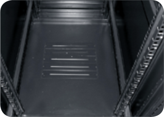 Server Rack Cabinet with 800KG Static Loading Capacity 65% Ventilation Rate and SPCC Cold Rolled Steel for Data Centers