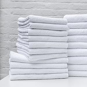 white towels