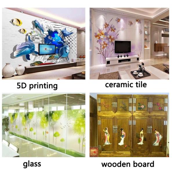 720*1440dip 120w 20ML/M2 Piezoelectric Inkjet Wall Printer