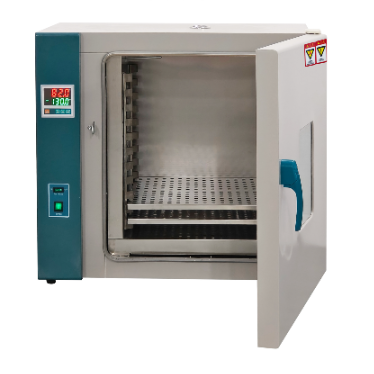 Forced Air Drying Oven interior view showing heating elements and chamber design