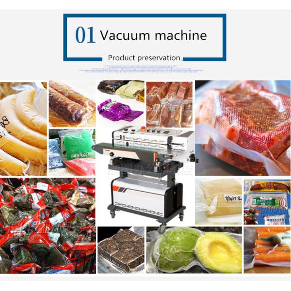 Continuous Vacuum Sealing Machine With Nitrogen Gas Filling Flush Sealing For Medical