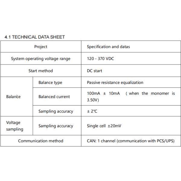 GCE 64S 204.8V 100A Integrated BMS With Casebox Support Controlled Balance For ESS/UPS