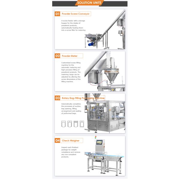 0.8L Spices Powder Multihead Weigher with PLC Control System