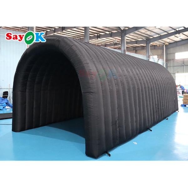 210D Oxford Black Inflatable Tunnel Tent Multi Function For Activities Exhibitions