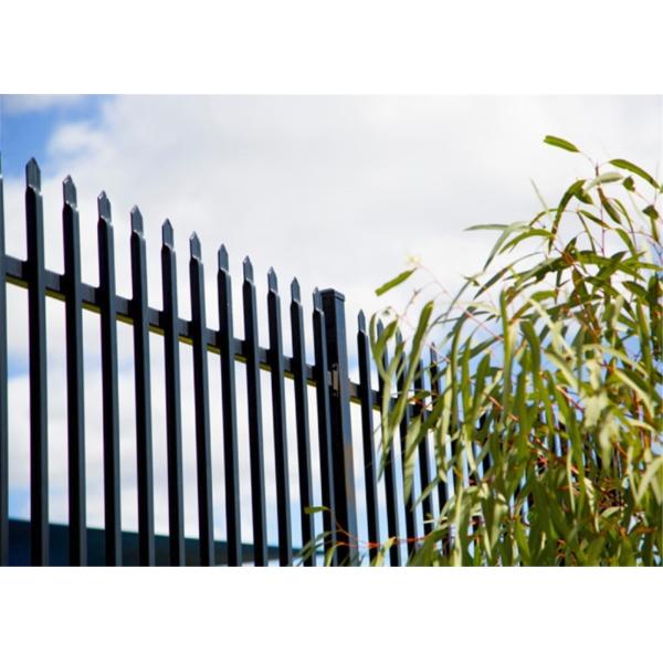 2.1mx2.4m powder coating black garrison fence