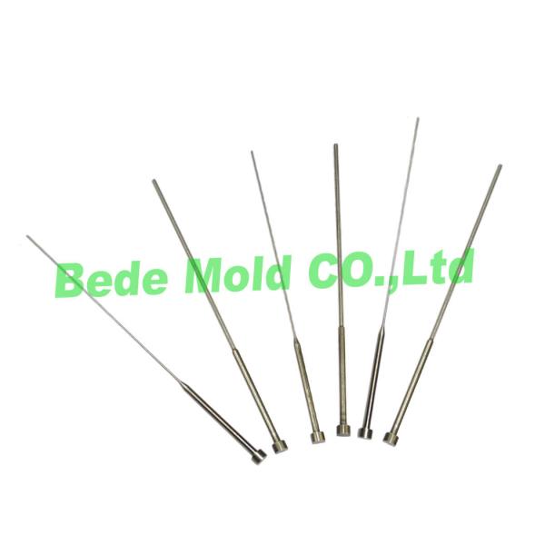 High Speed Steel Stepped Ejector Pin / SKH51 Ejector Pins Injection Molding