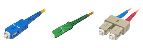 Duplex Fiber Optic Connector , Green SC APC Fiber Connector for Test