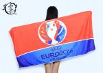 Microfiber Size 30'' x 60'' Europe Cup Logo Beach Towel , Fast Drying Super