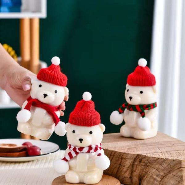 Plastic Juice Milktea Bottle with Cap Reusable Bear Shape