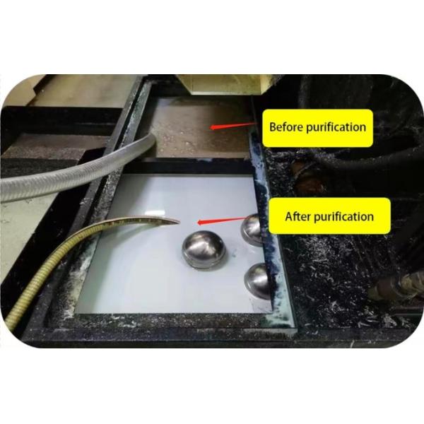Cutting fluid precision purifier, removes floating oil, and circulates for use