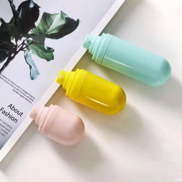 Customized Plastic Airless Bottle with Mist Sprayer Head or Lotion Pump Head and Silkscreen Print