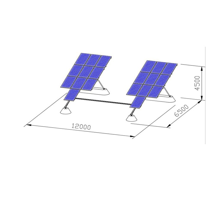 Dual Axis Solar Power Tracker System 6kw Ground Mount Solar Tracking System