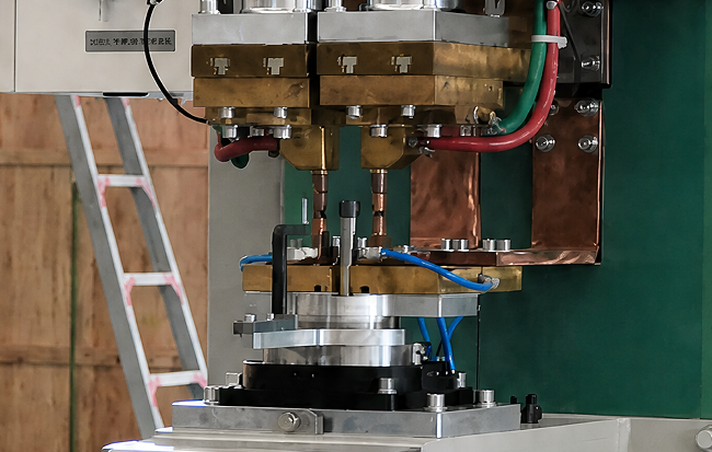 2 Plus 2 Plus 2 Mm Semi Automatic Medium Frequency Rotary Indexing Worktable Pneumatic C Frame Multi Point Spot Welding Machine