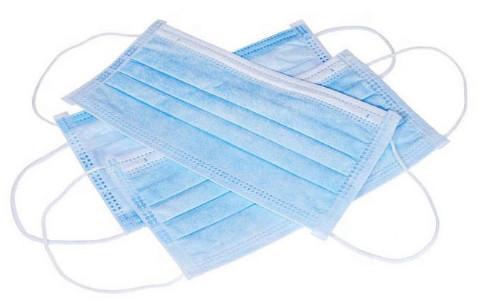 Buy Earloop Style 3 Ply Non Woven Face Mask  , Disposable Blue Mask Anti Virus at wholesale prices