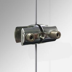 China Frame Supports Glass Brass Standoff Fittings Retail Wall Display Systems For 6mm Rod on sale